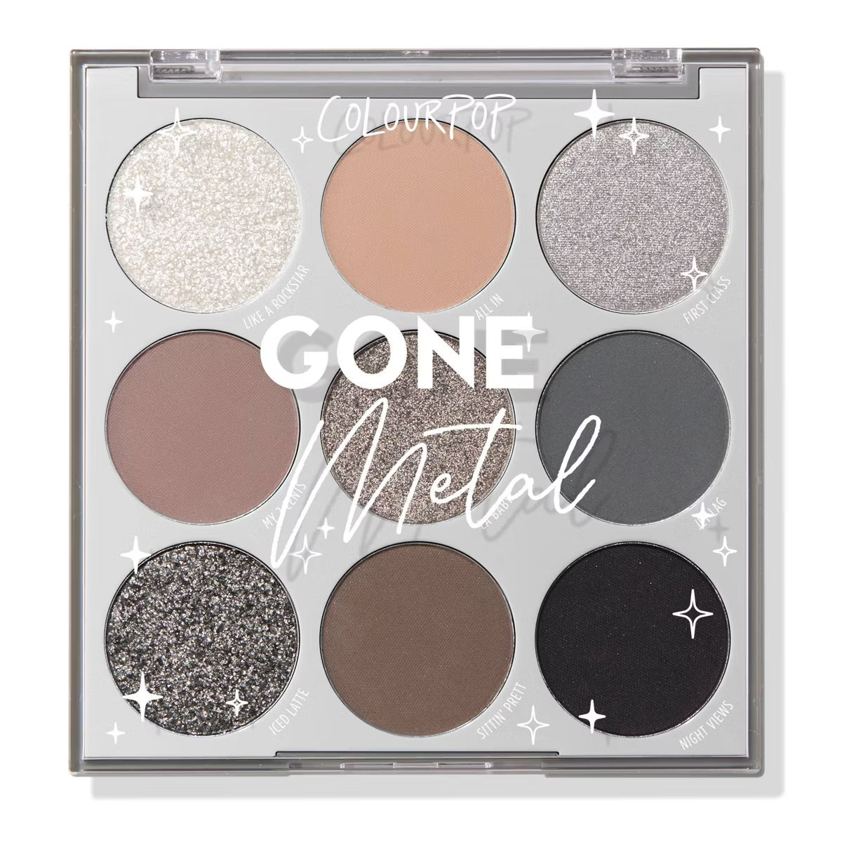 ColourPop 9-Pan Eyeshadow Makeup Palette - Gone Metal