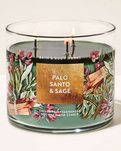 Palo Santo & Sage
Vela de 3 mechas