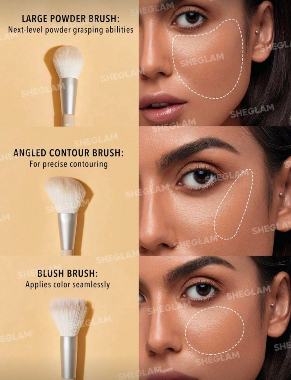 SHEGLAM juego de brochas