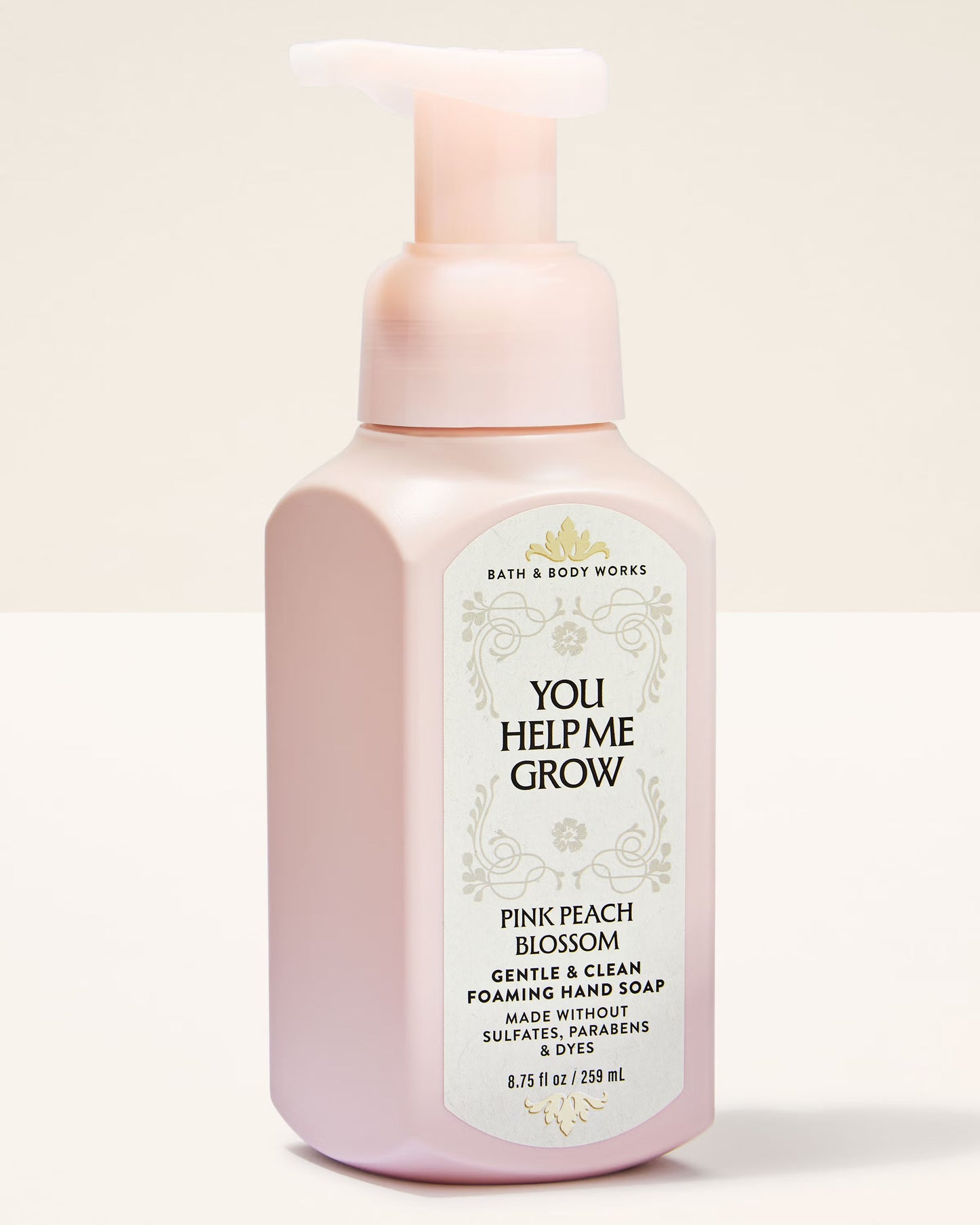Pink peach blossom gentle foaming cleanser hand soso