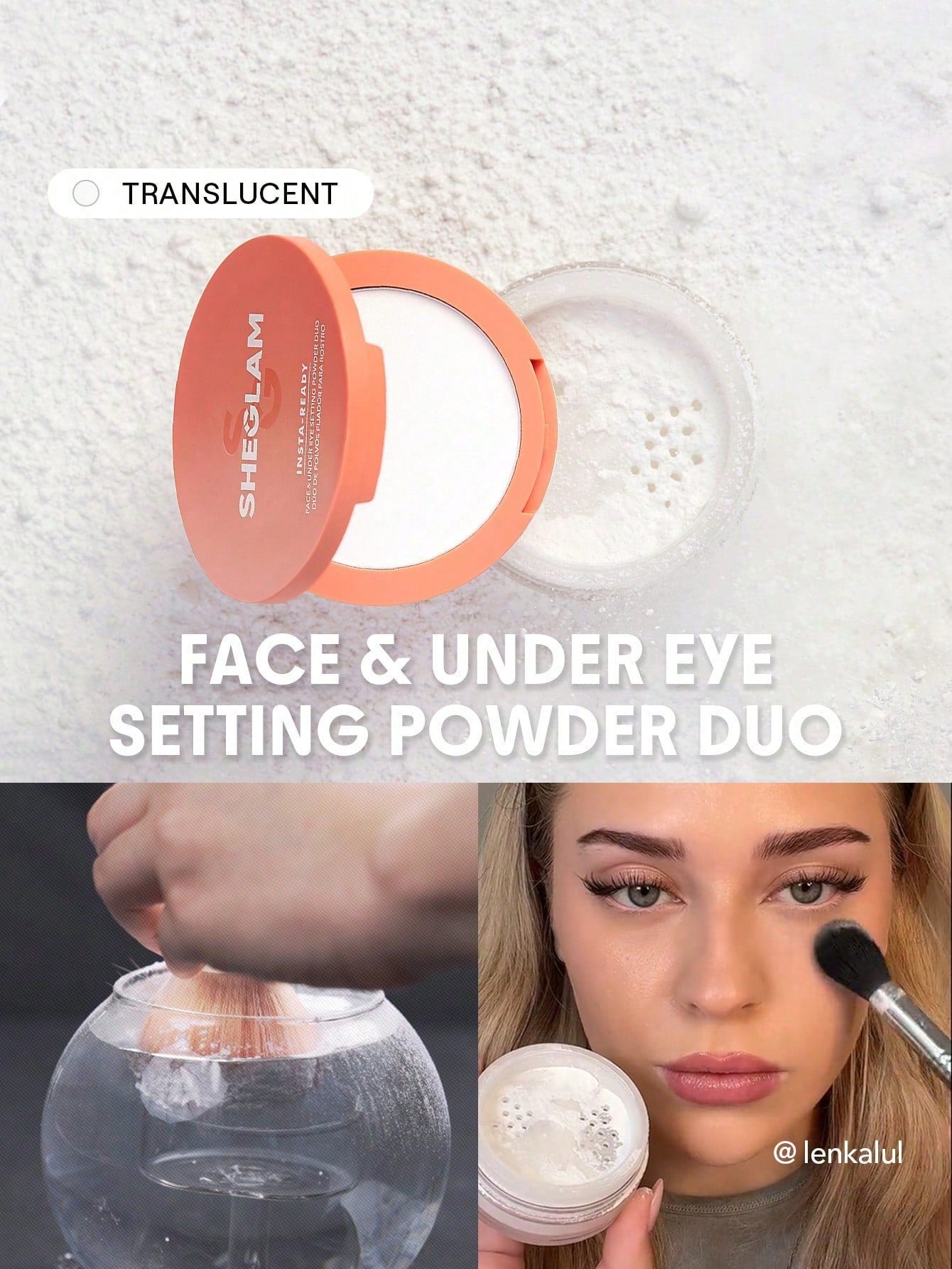 Sheglam insta-ready face & under eye setting powder duo
