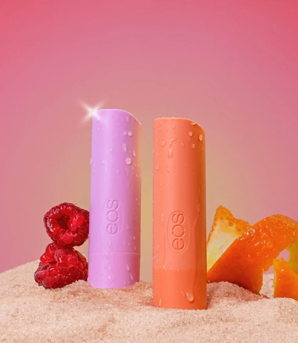 Raspberry Rosé & Tangerine Spritz Smooth lip balm 2-pack