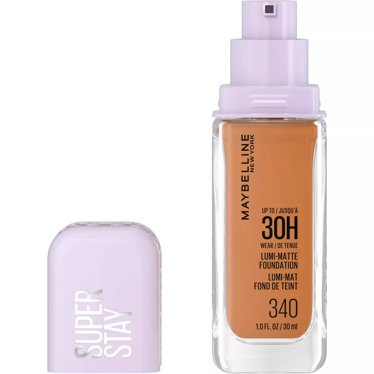 Maybelline Super Stay Lumi-Matte - Base de maquillaje ligera y construible de cobertura completa para hasta 30 horas de uso