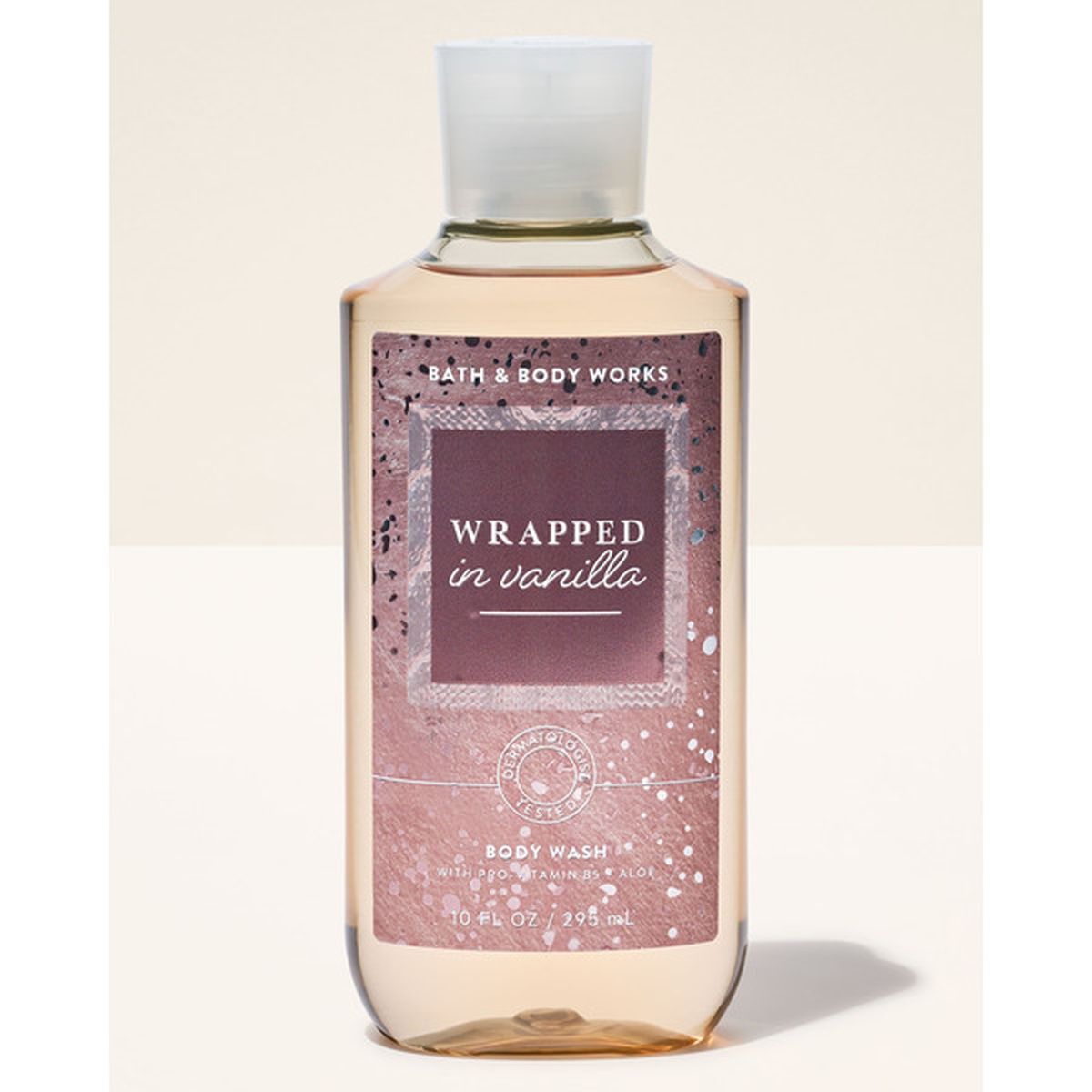 Wrapped vanilla body wash