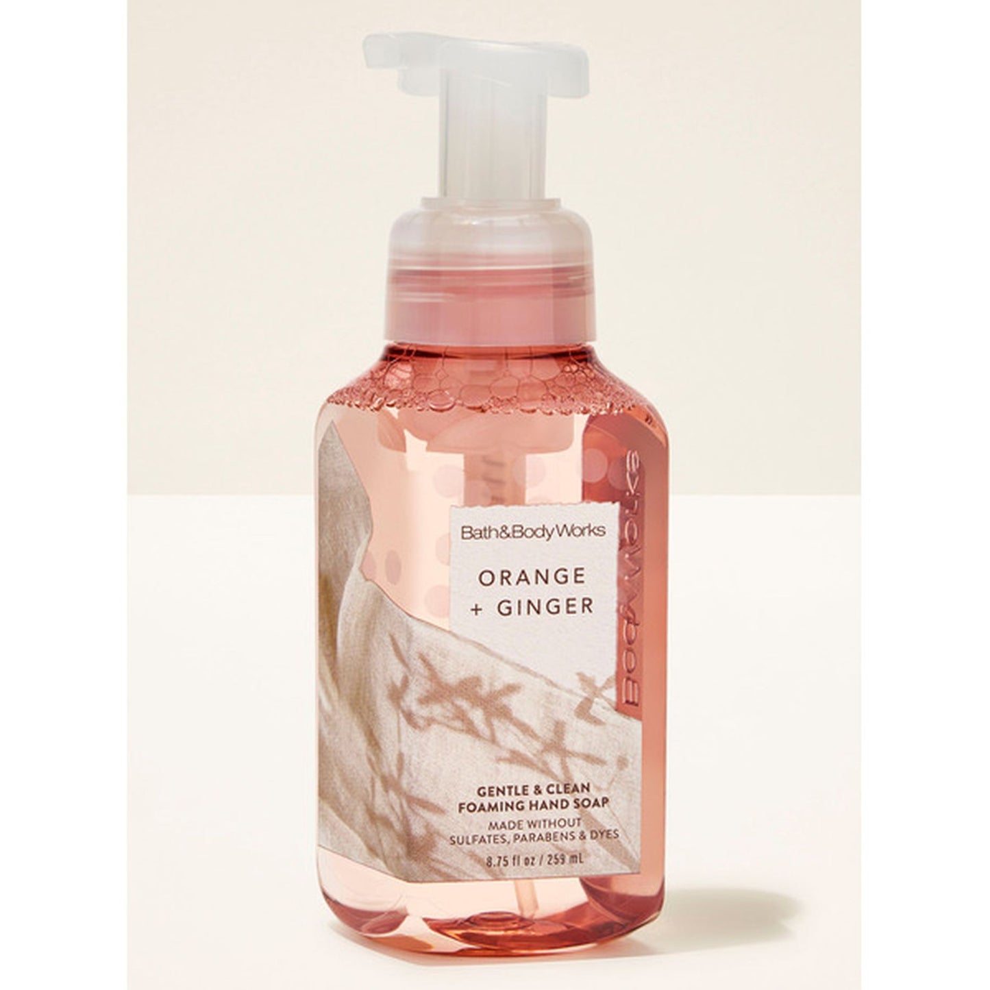 Orange + ginger foaming hand soap