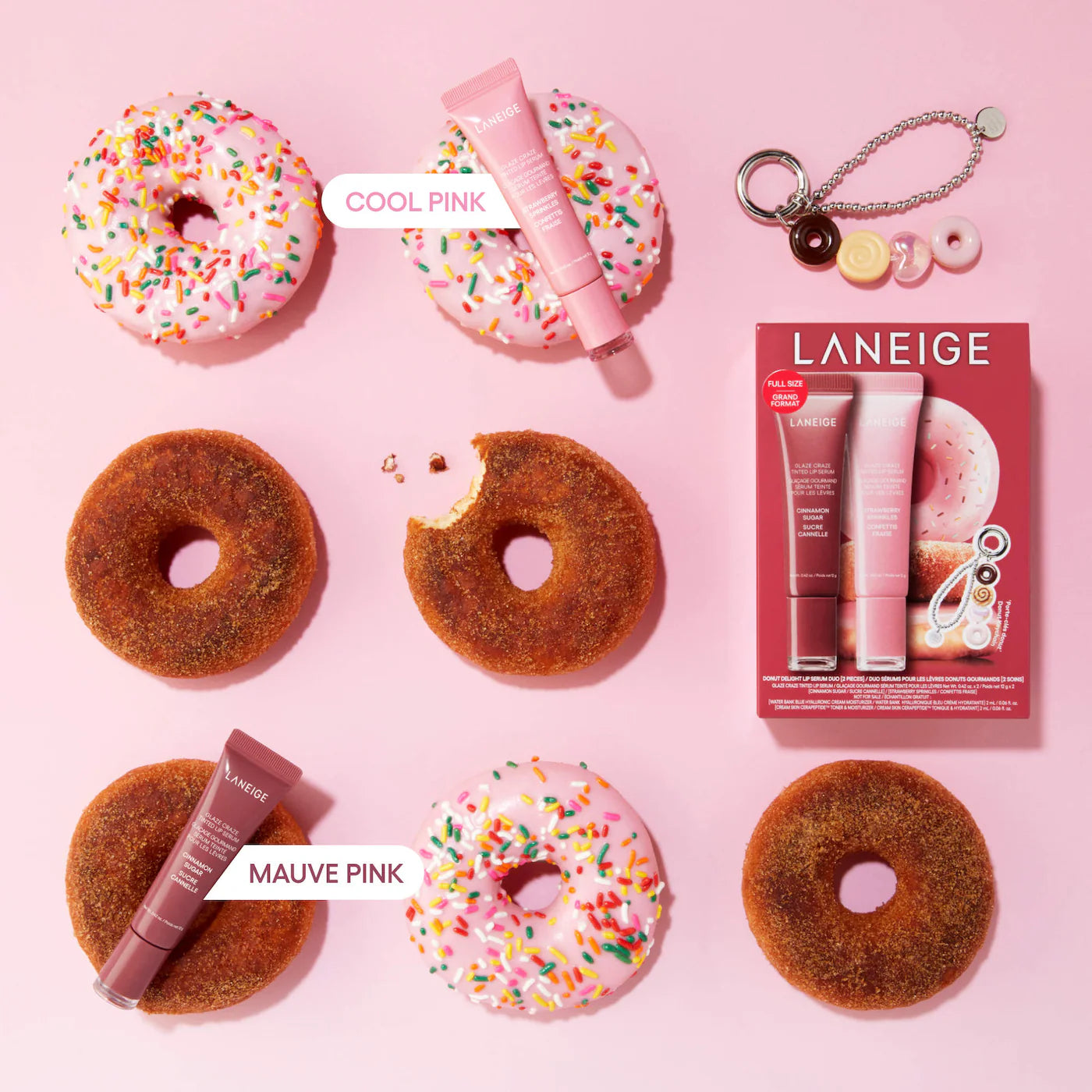 LANEIGE
Glaze Craze Donut Delight Hydrating Tinted Lip Serum Duo