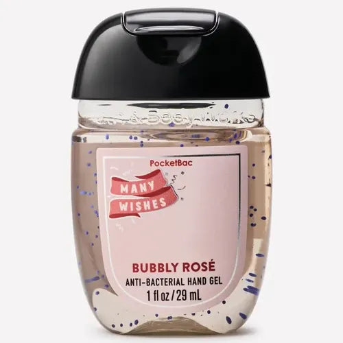 Bubbly Rose, PockeyBac and sanitizer