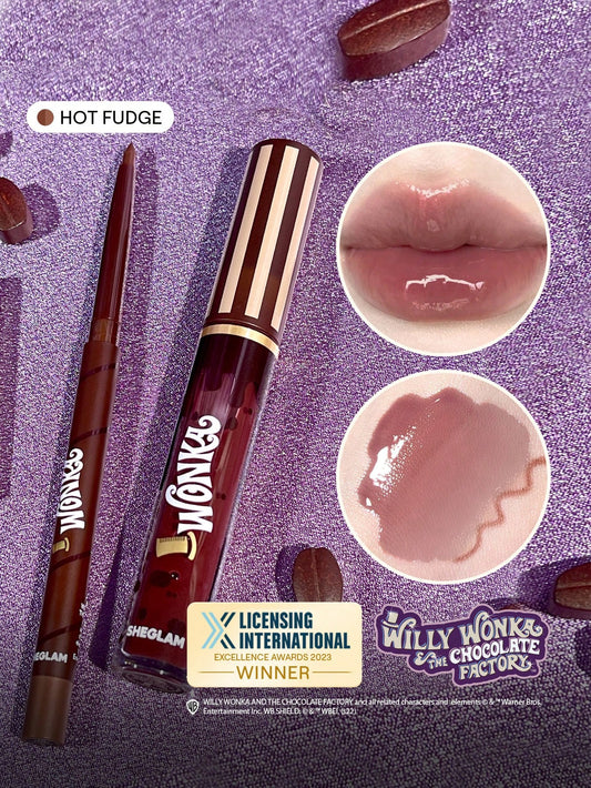 Sheglam x Willy Wonka Cocoa Kiss Lip Duo