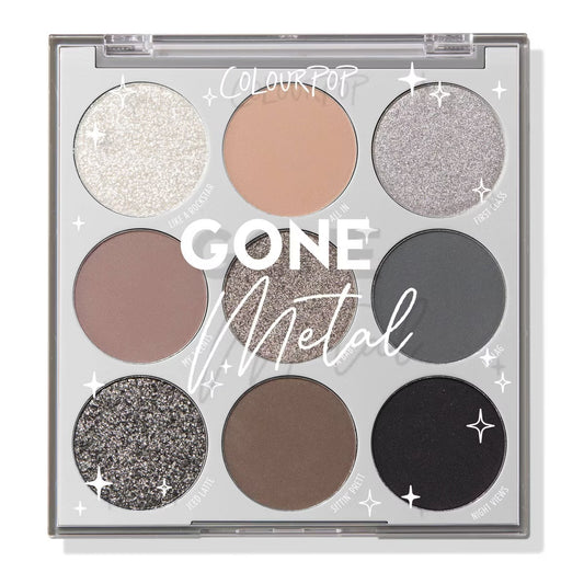 ColourPop 9-Pan Eyeshadow Makeup Palette - Gone Metal
