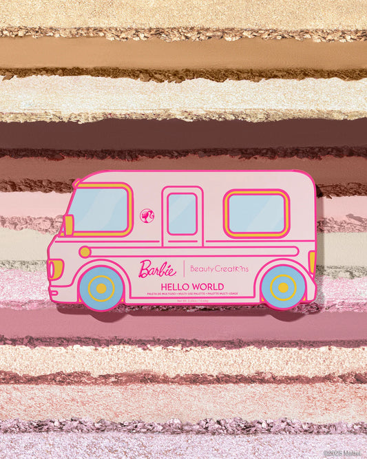 BARBIE X BEAUTY CREATIONS - PALETA DE SOMBRAS - HELLO WORLD