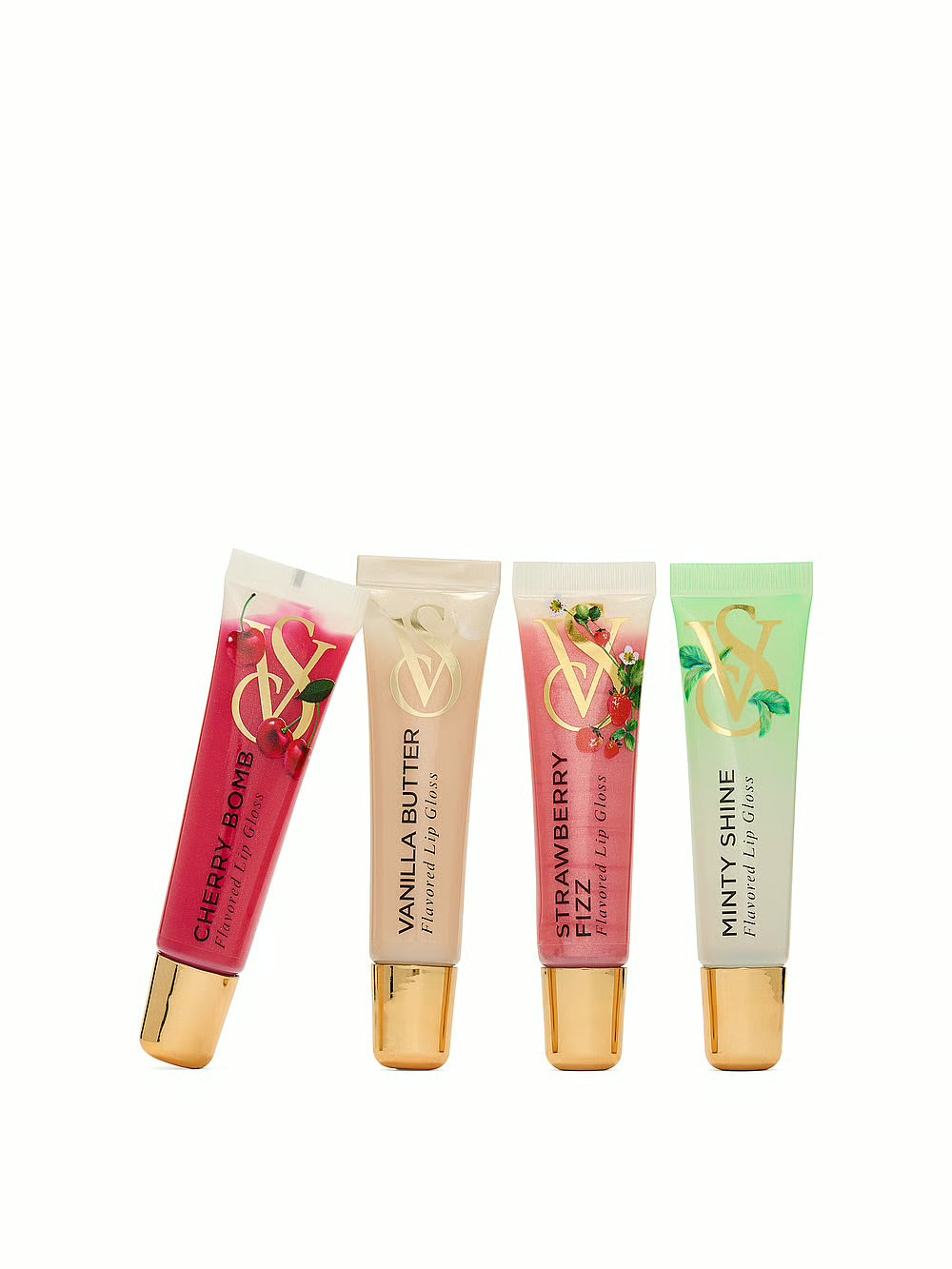 Set de regalo de 4 piezas de brillo labial Flavor Favorites ft. Nuevo adelanto con sabor a vainilla