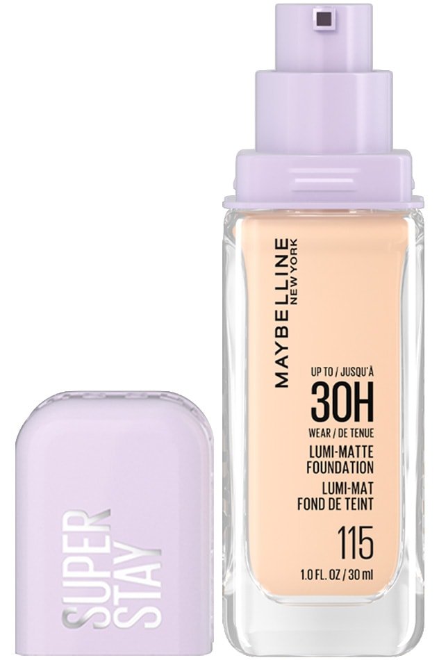 Maybelline Super Stay Lumi-Matte - Base de maquillaje ligera y construible de cobertura completa para hasta 30 horas de uso