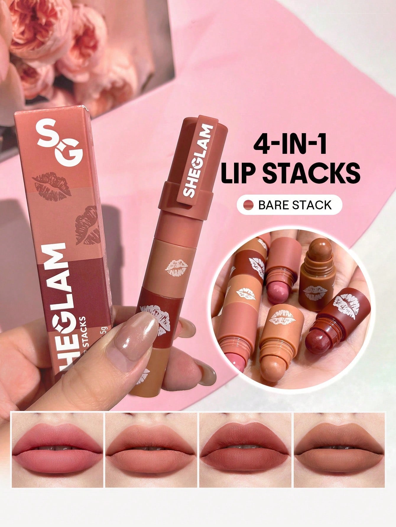 4-in-1 lip stacks