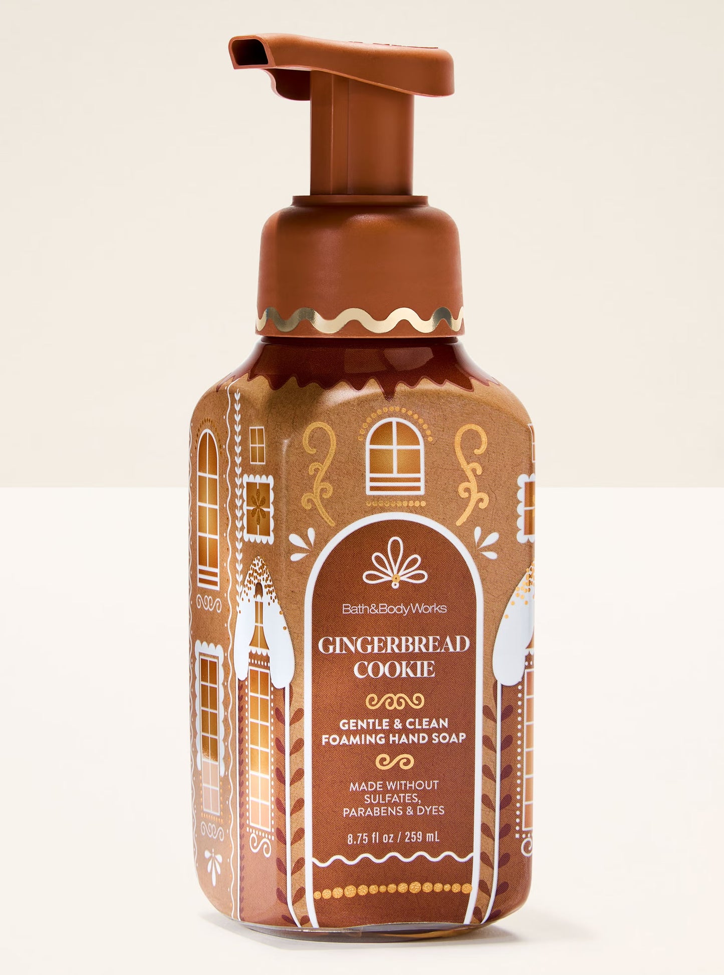 Gingerbread cookie foaming hand soap