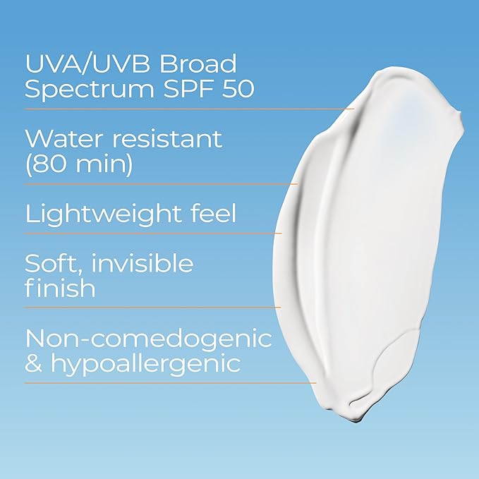 Eucerin Protector Solar SPF 50 – Hidratación Avanzada con Ácido Hialurónico, Hipoalergénico y Sin Fragancia