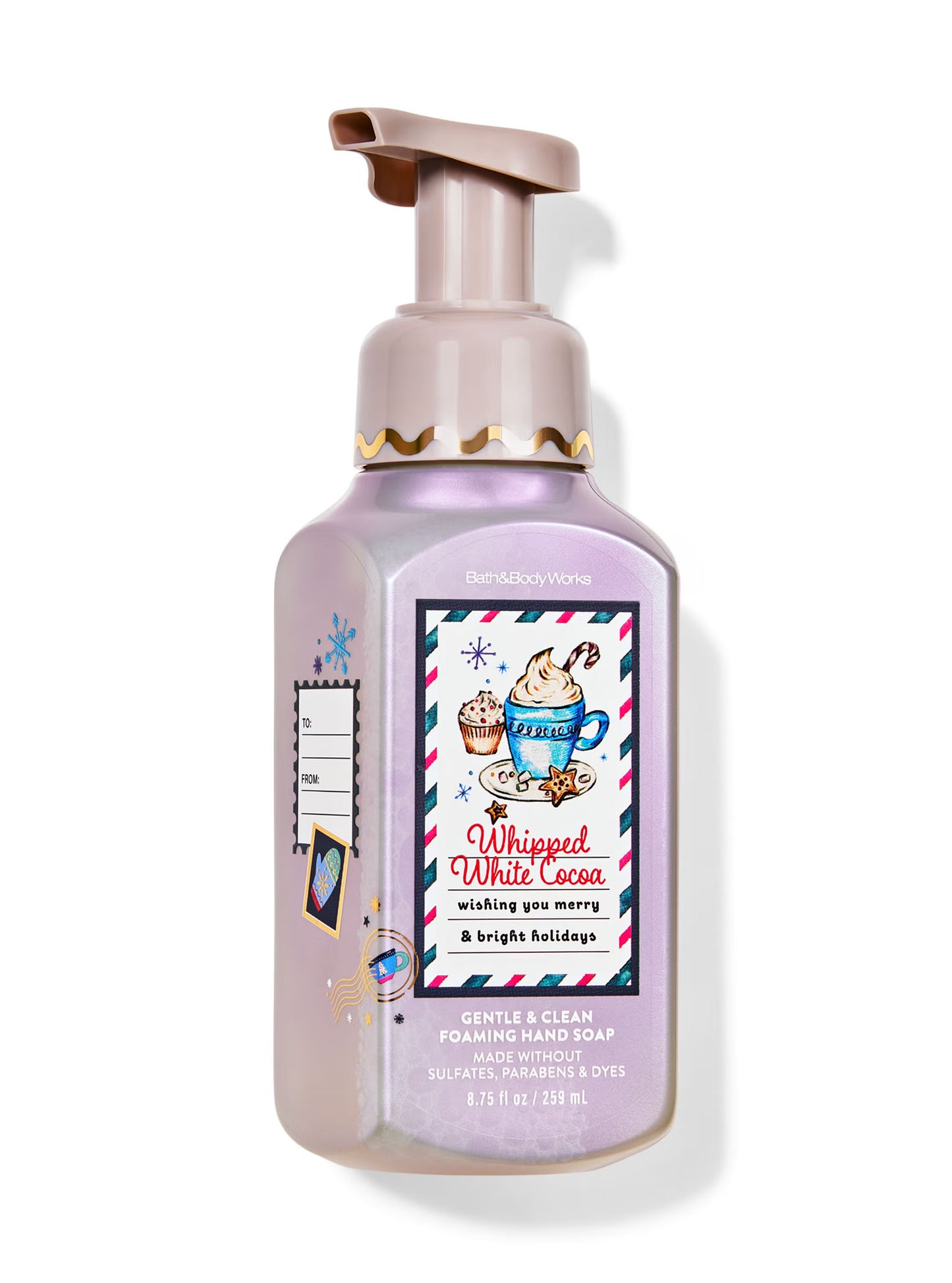 Whipped white cocoa gentle foaming hand soap