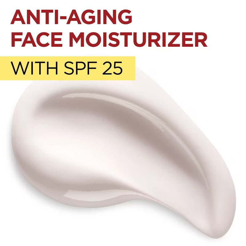 L'Oreal Paris Revitalift Anti-Wrinkle + Firming Day Cream SPF 25 - 1.7oz: Paraben-Free, Hydrating, Contains Retinol, For All Skin Types