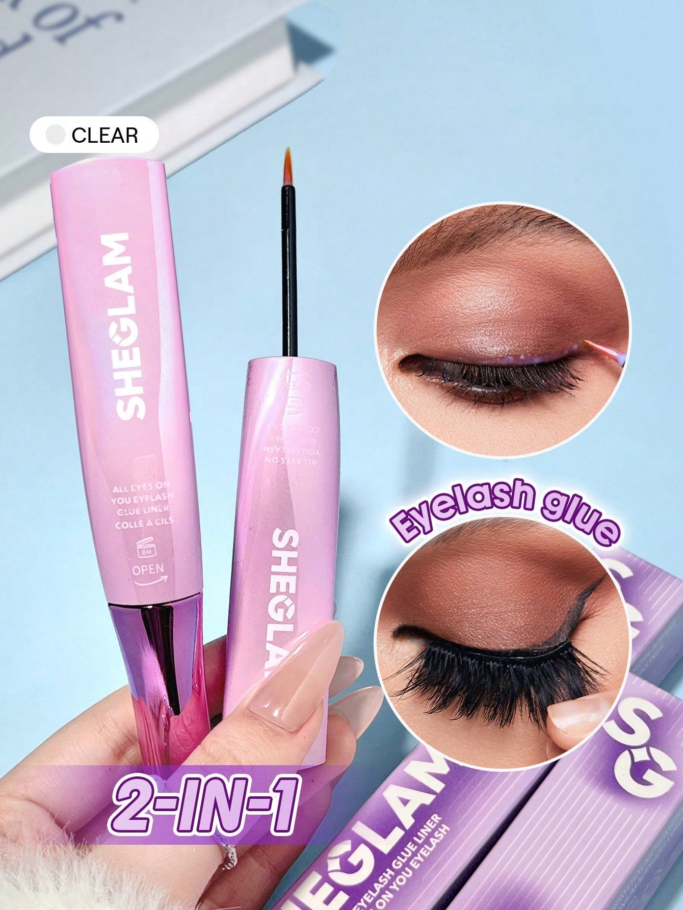 Sheglam pegamento para pestañas🎀