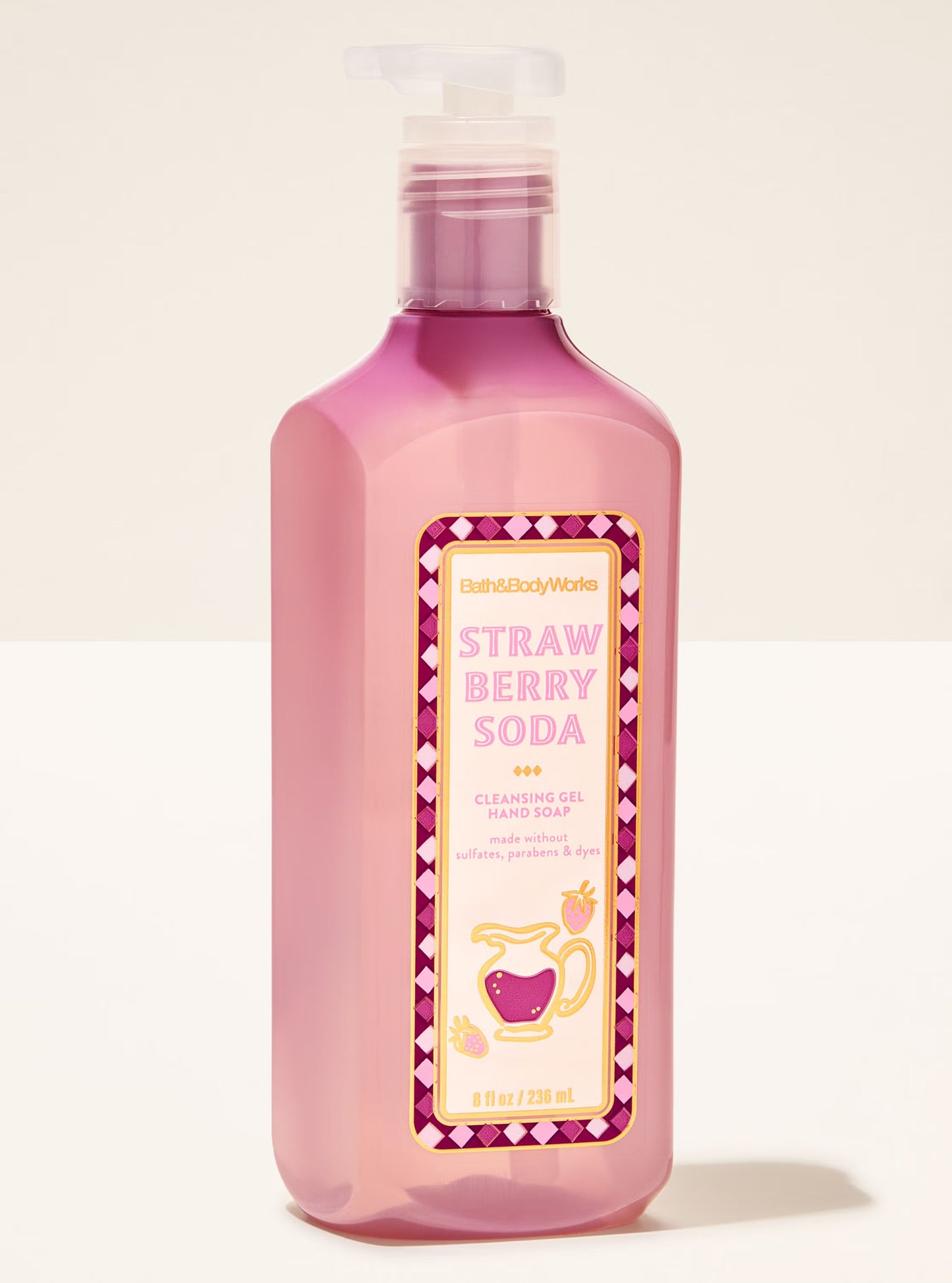 Strawberry soda cleansing gel hand soap