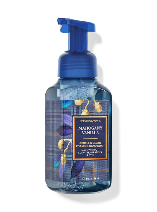 mahogany vanilla gentle foaming hand soap