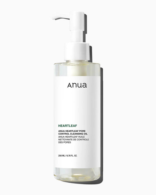 Anua Heartleaf Aceite limpiador para control de poros, limpiador de aceite para cara, removedor de puntos negros de maquillaje, cuidado de la piel coreano 6.76 fl oz (6.8 fl oz)