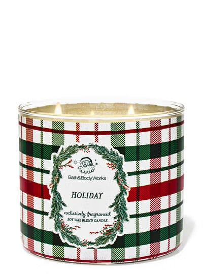 Holiday 3 Wick Candle
