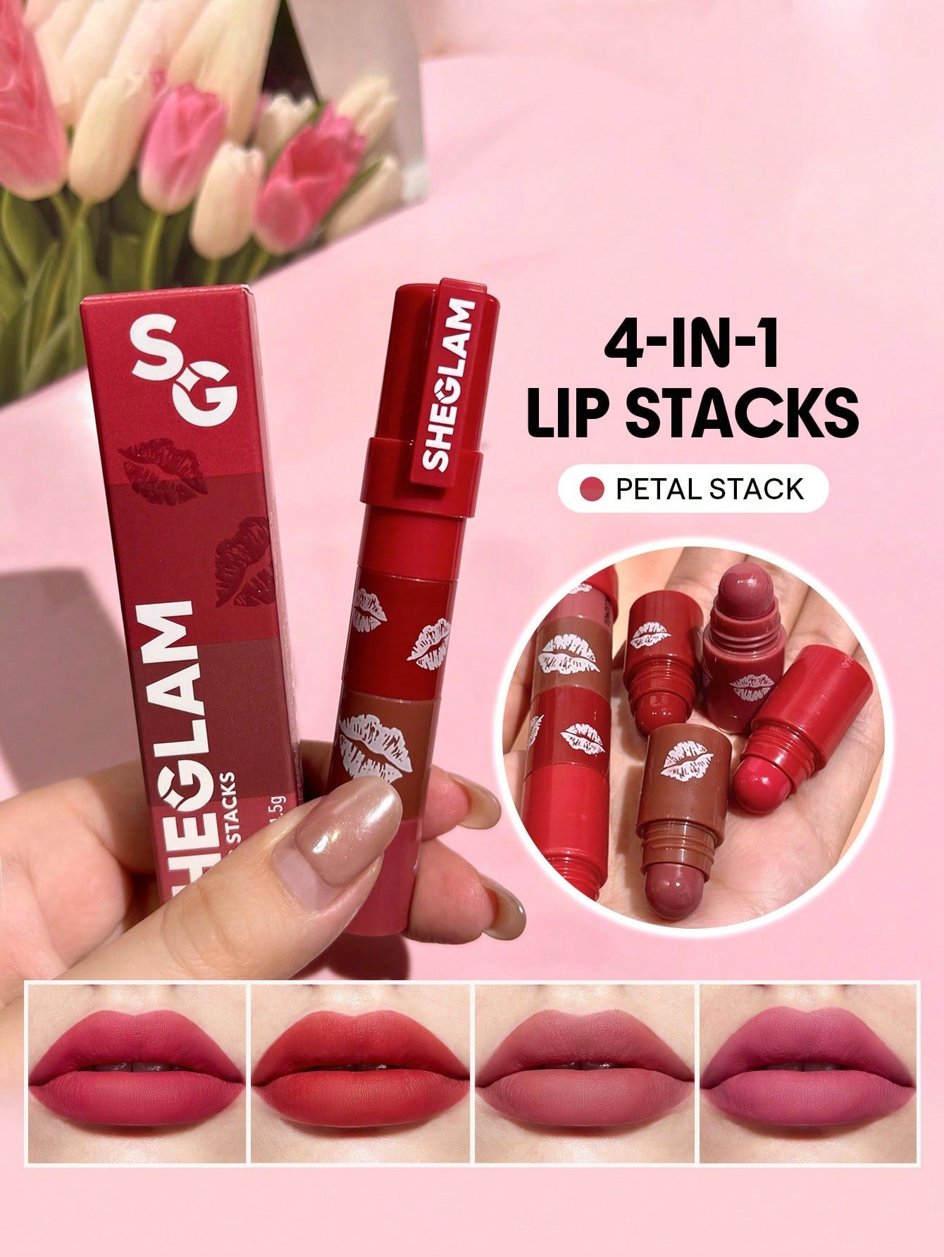 4-in-1 lip stacks