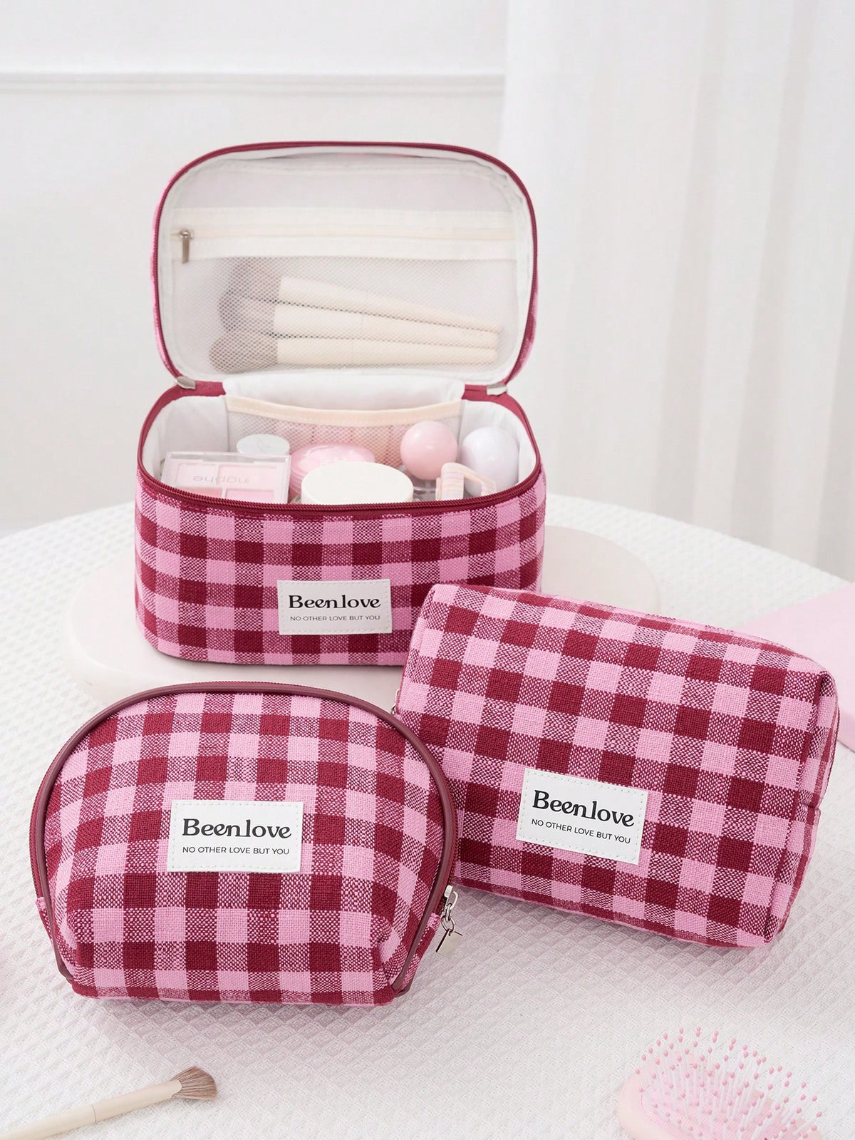Cosmetiqueras set de tres piezas⭐️