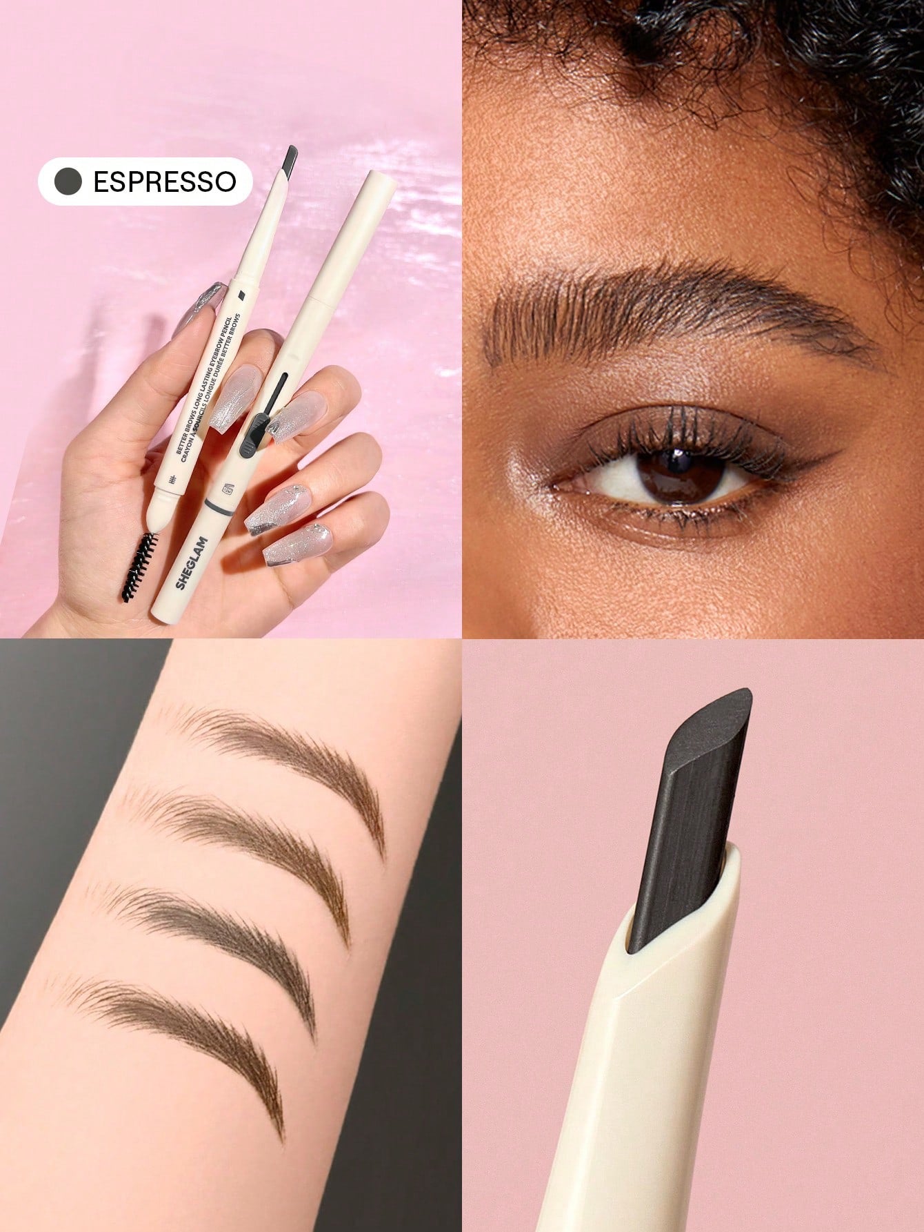 SHEGLAM lápiz de cejas de larga duración