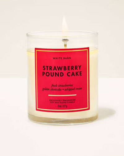 Strawberry Pound Cake
Single Wick Candle