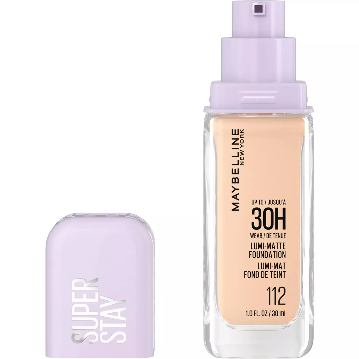 Maybelline Super Stay Lumi-Matte - Base de maquillaje ligera y construible de cobertura completa para hasta 30 horas de uso