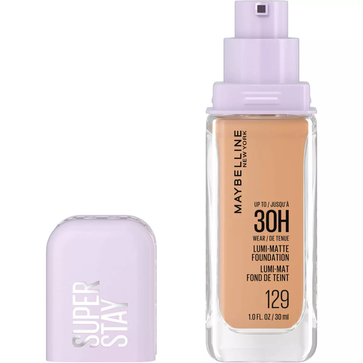 Maybelline Super Stay Lumi-Matte - Base de maquillaje ligera y construible de cobertura completa para hasta 30 horas de uso