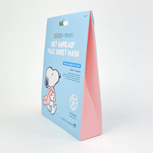 Peanuts Get Unready Face Sheet Mask (5 unidades)