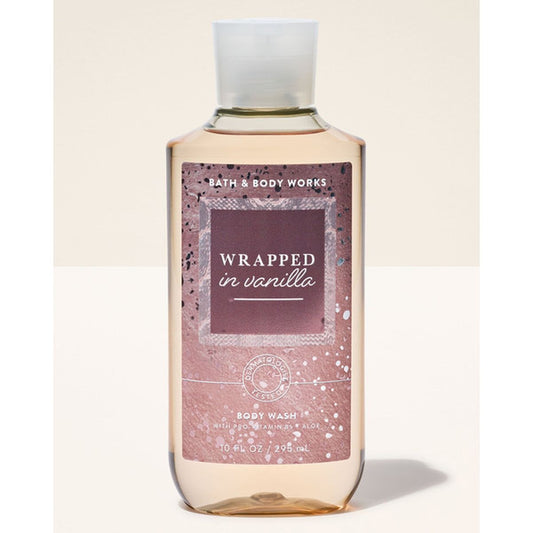 Wrapped vanilla body wash