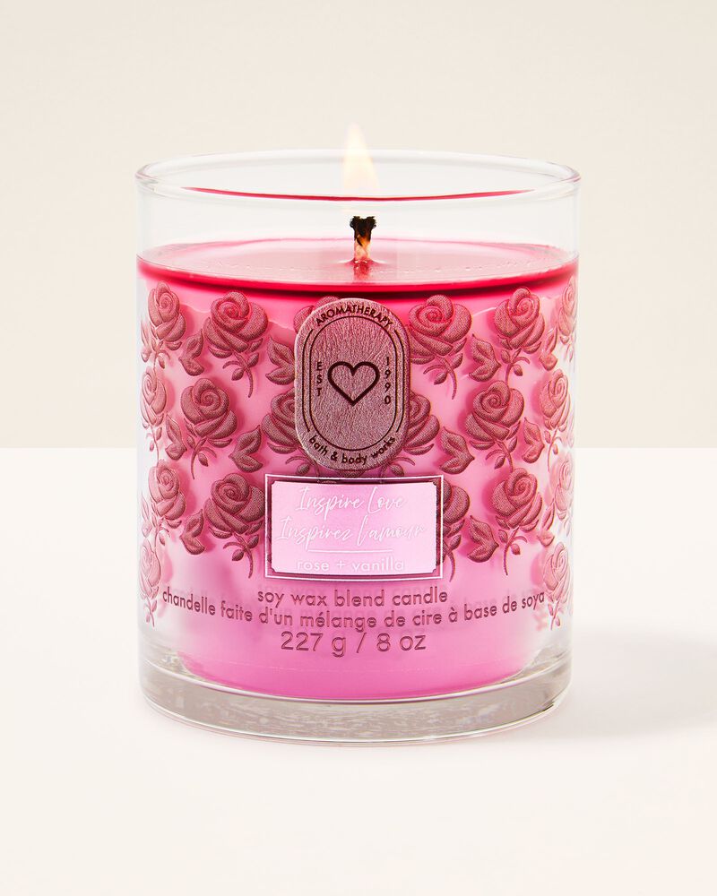 Inspire Love - Rose + Vanilla
Single Wick Candle