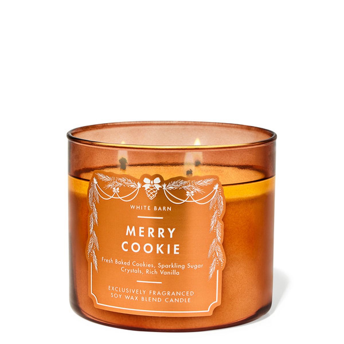 Bath & Body Works Merry Cookie 3-Wick Candle