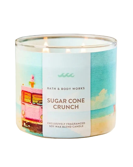 Sugar cone crunch 3-wick candle