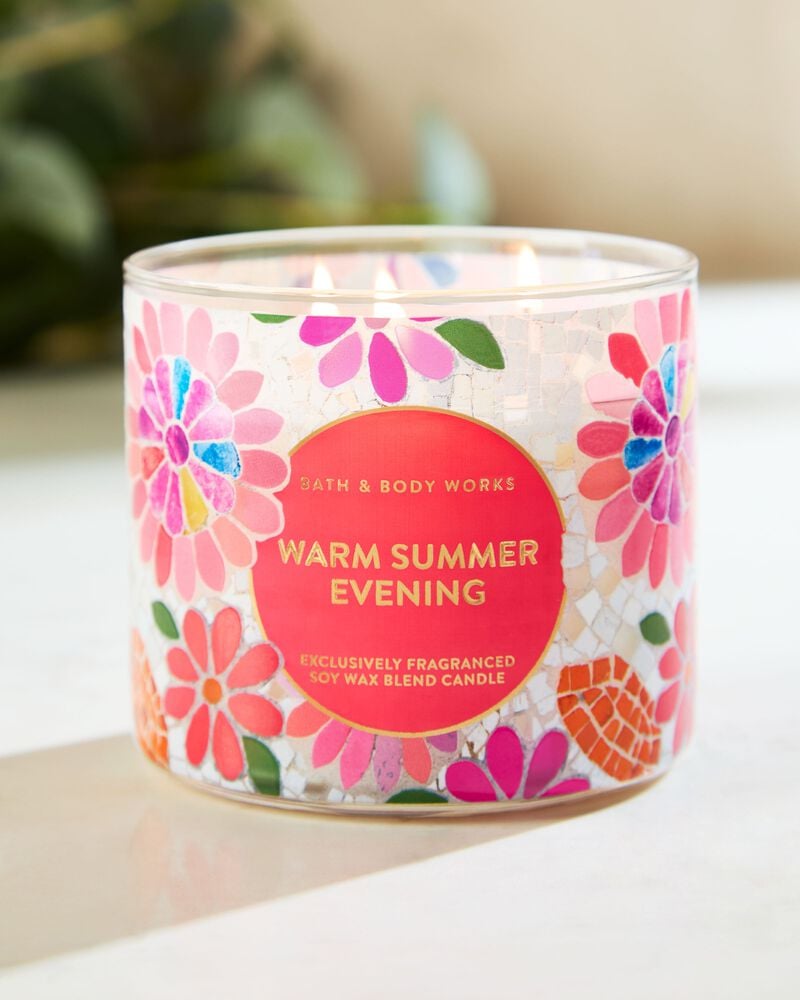 Warm Summer evening 3 wick candle