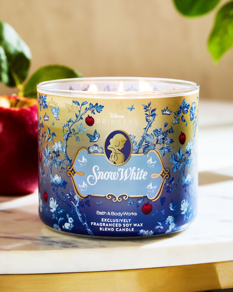 Snow white 3 wick candle