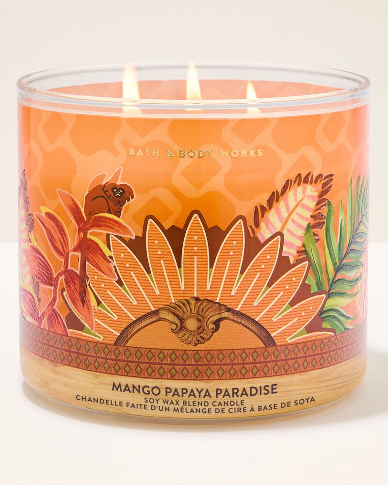 Mango Papaya Paradise 3 wick candle