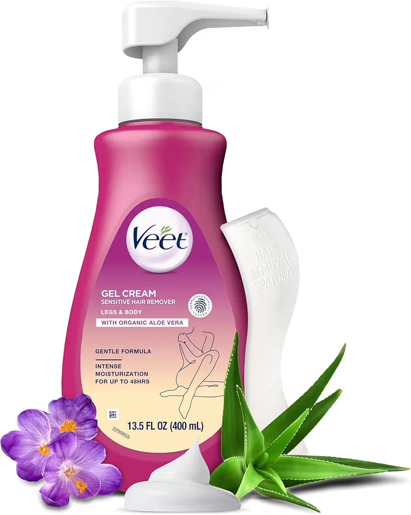 Veet Gel Cream Sensitive Hair Remover, Crema Depilatoria en Gel.
